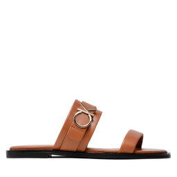 

Шльопанці Calvin Klein Almond Flat Slide Whdw HW0HW00679 Cognac GE6, Коричневий
