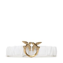 Pinko Dambälte Pinko Love Ruffle H4 Belt 20231 PLT01 100824.A0F2 White Z14Q