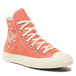 Converse Tornacipő Converse Ctas Hi A02203C Broght Madder/Egret/Black