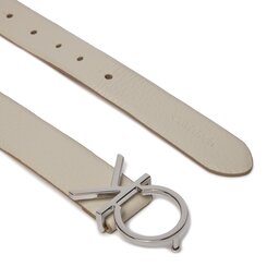

Жіночий ремінь Calvin Klein Ck Logo Belt 3.0 Pebble K60K611903 PEA, Écru