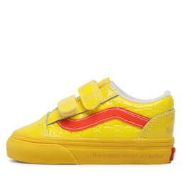 

Кросівки Vans Old Skool V Harb VN0A4VJJBK21 Haribo Checkerboard Yello, Жовтий