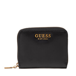 Guess Kleine Damen Geldbörse Guess Laurel Slg Small Zip Around SWVB85 00370 BLACK