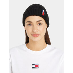 

Шапкa Tommy Jeans Im Tju Unisex Beanie AU0AU01808 Black BDS, Чорний