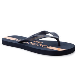 Calvin Klein Swimwear Σαγιονάρες Calvin Klein Swimwear Ff Sandals KM0KM00344 Blue Shadow 470
