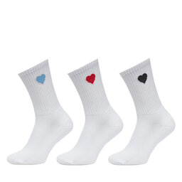 Vero Moda 3 pár női bokazokni Vero Moda Mel 10326816 Fehér