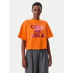 LOLA CASADEMUNT LOLA CASADEMUNT Marškinėliai LS2515054 Oranžinė Relaxed Fit