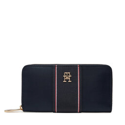 Tommy Hilfiger Duży Portfel Damski Tommy Hilfiger Poppy Lrg Za Corp AW0AW17271 Granatowy