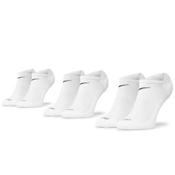 Nike Lot de 3 paires de chaussettes basses unisexe Nike SX7840 100 Blanc