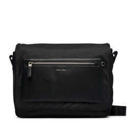 Calvin Klein Handtasche Calvin Klein Ssnl Raised Logo Flap Messenger LV04D3501G Schwarz