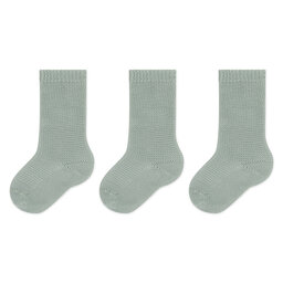 Condor Zestaw 3 par wysokich skarpet dziecięcych Condor 2.008/2 Dry Green 0756
