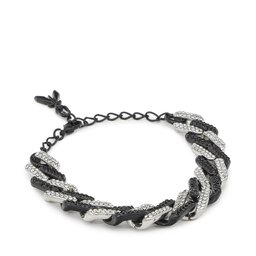 Patrizia Pepe Náramek Patrizia Pepe 2J2501/M016-J3D3 Black/Crystal