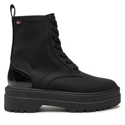 Tommy Hilfiger Bakancs Tommy Hilfiger Flag Ventile Lace Up Boot FW0FW08287 Fekete