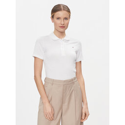 Tommy Hilfiger Tommy Hilfiger Pólóing 1985 WW0WW42047 Fehér Slim Fit