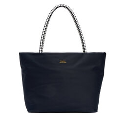 Tommy Hilfiger Handtasche Tommy Hilfiger Th Marina Hobo/Tote Nylon AW0AW18862 Dunkelblau