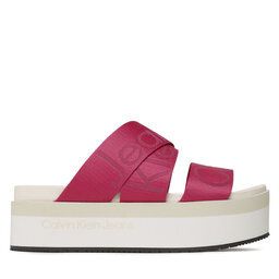 

Шльопанці Calvin Klein Jeans Flatform Sandal Webbing YW0YW00966 Raspberry Sorbet 0J0, Рожевий