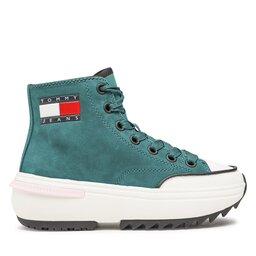 

Снікерcи Tommy Jeans Nubuck Mid Run Cleat EN0EN01982 Dark Turf Green L5O, Зелений