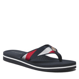 Tommy Hilfiger Flip flop Tommy Hilfiger Stripy Comfort Beach Sandal FW0FW06446 Desert Sky DW5
