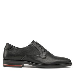 

Туфлі Tommy Hilfiger Signature Hilfiger Lth Shoe FM0FM04216 Black BDS, Чорний