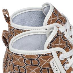 

Снікерcи TWINSET Sneaker 221TCP130 Logo All Over 06717, Коричневий