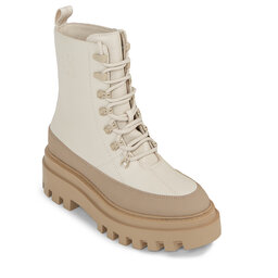 Calvin Klein Jeans Μποτάκια Calvin Klein Jeans Flatform Lace Up Boot Lth YW0YW01110 Eggshell/Travertine 0F7