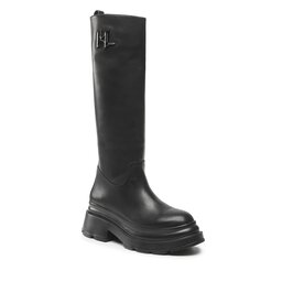 KARL LAGERFELD Čižmy KARL LAGERFELD KL45090 Black Lthr