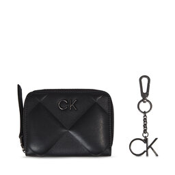 Calvin Klein Geschenkset Calvin Klein Ck Quilt Wallet Md/ Key Chain K60K611329 Ck Black BAX