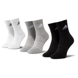 adidas Set di 3 paia di calzini lunghi unisex adidas Cush Crw 3Pp DZ9355 Mgreyh/Mgreyh/Black