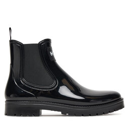 HUGO Gumáky HUGO Tabita Rain Bootie 50498397 Čierna