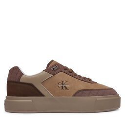 Calvin Klein Sneakers Calvin Klein Prime Cupsole Laceup Nu-Su Croc HM0HM02450 Braun