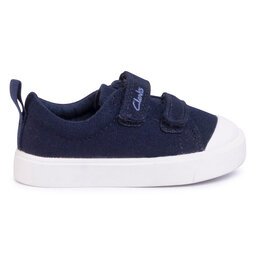 

Кеди Clarks City Bright T 261490877 Navy Canvas, Cиній