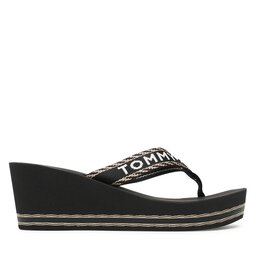 

В'єтнамки Tommy Hilfiger Webbing H Wedge Sandal FW0FW07149 Black BDS, Чорний