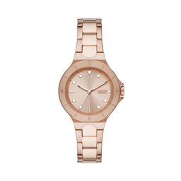 DKNY Zegarek DKNY Chambers NY6642 Różowe złocenie