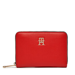 Tommy Hilfiger Portefeuille femme grand format Tommy Hilfiger Th Essential Sc Med Za Corp AW0AW16092 Fierce Red XND