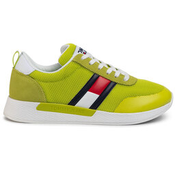 

Снікерcи Tommy Jeans Flexi Tommy Jeans Flag Sneaker EM0EM00400 Vivid Lime LS2, Зелений