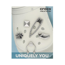 Crocs Adorno para zapatos Crocs 10009508 Elevated Silver Sport 5-PACK Silver