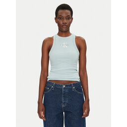 Calvin Klein Jeans Calvin Klein Jeans Top Monologo J20J225301 Modra Slim Fit