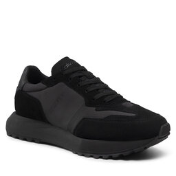 Calvin Klein Сникърси Calvin Klein Low Top Lace Up Mix HM0HM00497 Triple Black 00U