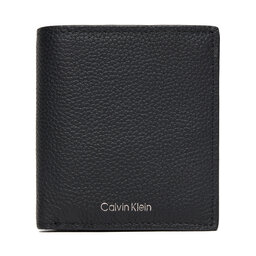 Calvin Klein Geldbörse Calvin Klein Foil Emboss Slim Trifold W Card LV04D1063G Schwarz