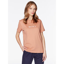 Roxy Roxy Majica Noon Ocean ERJZT05490 Oranžna Regular Fit