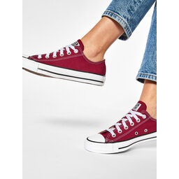 Converse Sneakers aus Stoff Converse Chuck Taylor All Star Ox M9691C Dunkelrot