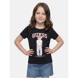 Guess Guess Футболка J6YI08 K3710 Чорний Regular Fit