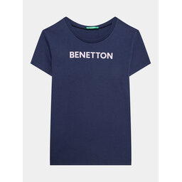 United Colors Of Benetton United Colors Of Benetton Póló 3096C10D2 Sötétkék Regular Fit