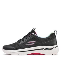 

Снікерcи Skechers Go Walk Arch Fit 124868/BKHP Black/Hot Pink, Чорний