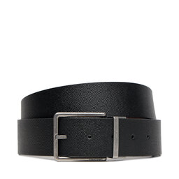 Calvin Klein Moški pas Calvin Klein Warmth Buckle 40Mm Rev/Adj LV04D7048G Črna