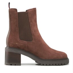 

Ботильйони Tommy Hilfiger Outdoor Chelsea Mid Heel Boot FW0FW06619 Truffle Brown GT7, Коричневий