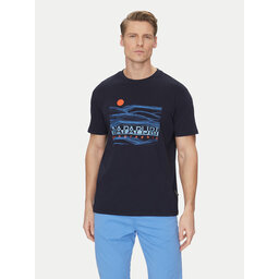 Napapijri Napapijri T-shirt S-Buti NP0A4INM Tamnoplava Regular Fit