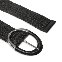 

Жіночий ремінь Pieces Pctaryn Waist Straw Belt Noos 17114598 Black, Чорний