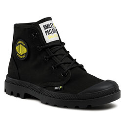 Palladium Pohodni čevlji Palladium Pampa Hi Smiley Be Kind 77079-008-M Black/Black