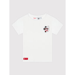 adidas adidas Marškinėliai Disney Mickey And Friends HF7576 Balta Regular Fit