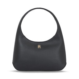 Tommy Hilfiger Kabelka Tommy Hilfiger Hilfiger Staple Shoulder Bag AW0AW15252 Black BDS